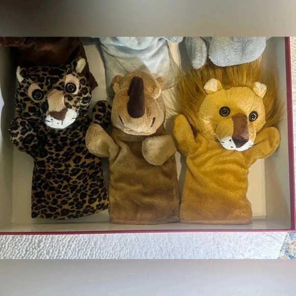 Restoration Hardware RH Plush Puppet Toy Family Theater Play Set w/Stage/Curtain - Picture 8 of 15